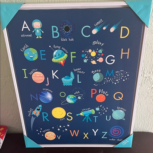 Michael’s Artcraft Store Other - # 0809+ Space Alphabet Wall Art